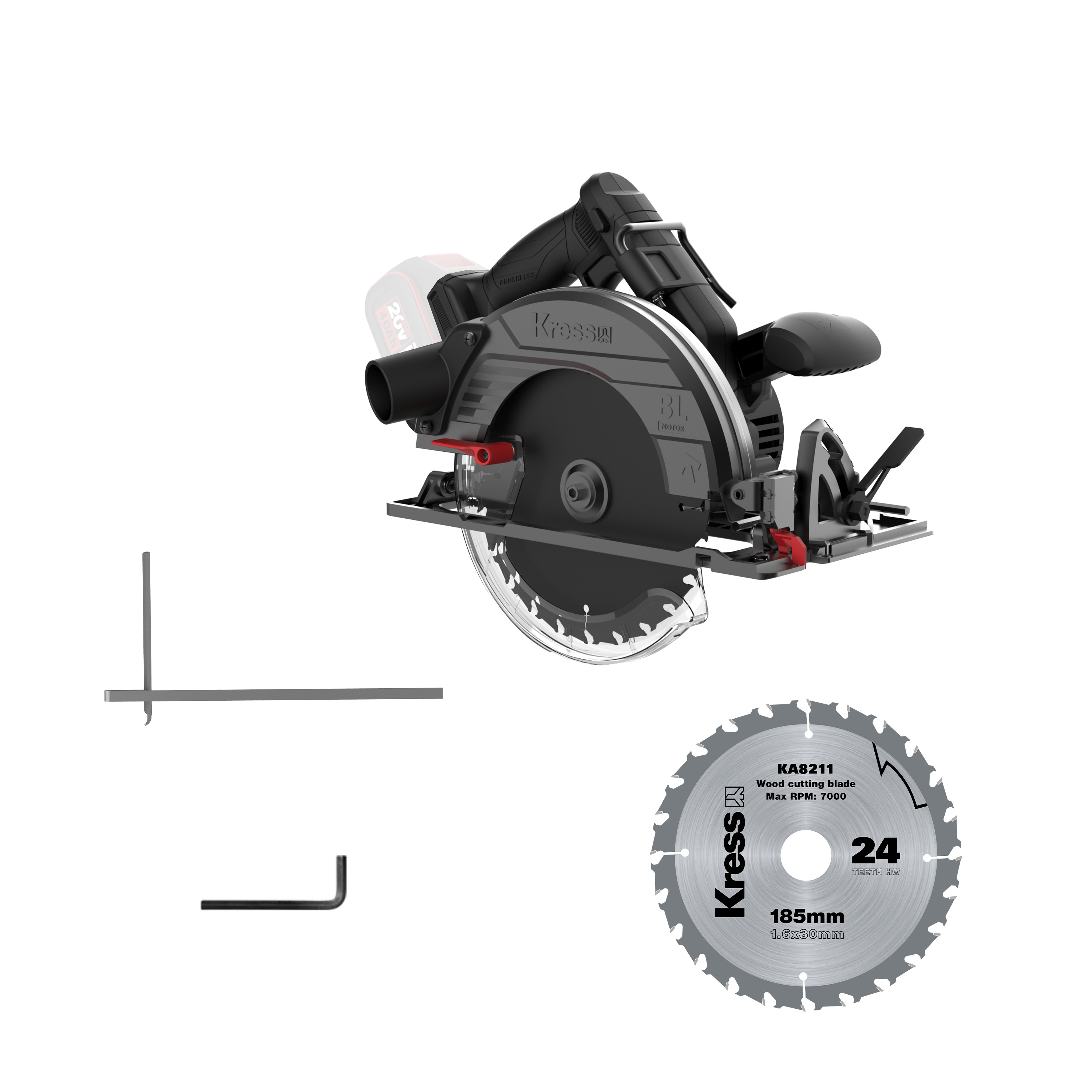 Sierra circular 185mm Brushless 20V S/bat